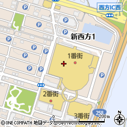 イオンモール桑名　３番街若鯱家周辺の地図