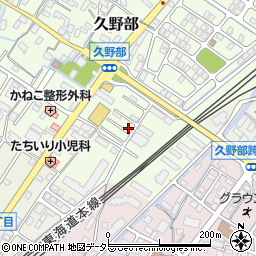 滋賀県野洲市久野部150-21周辺の地図