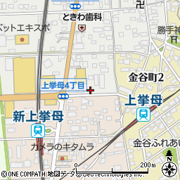 愛知県豊田市上挙母4丁目44周辺の地図