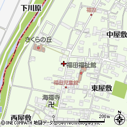 愛知県みよし市福田町清水53周辺の地図