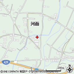 岡山県津山市河面790-1周辺の地図