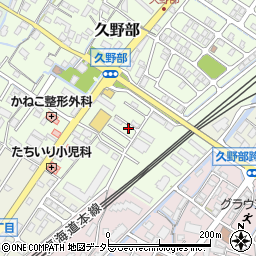 滋賀県野洲市久野部150-33周辺の地図