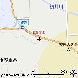 兵庫県丹波篠山市小野奥谷324周辺の地図