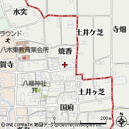 京都府南丹市八木町北屋賀焼香周辺の地図