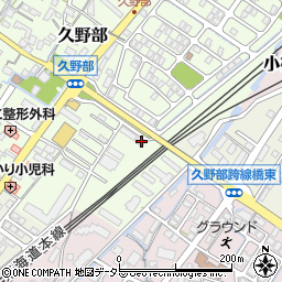 滋賀県野洲市久野部159周辺の地図