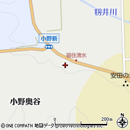 兵庫県丹波篠山市小野奥谷321-2周辺の地図