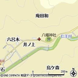 愛知県豊田市坂上町庵田和周辺の地図