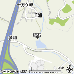 愛知県豊田市古瀬間町砥石周辺の地図
