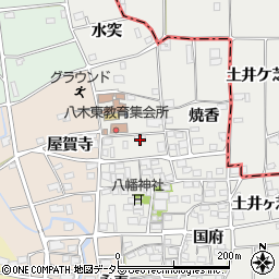 京都府南丹市八木町北屋賀焼石周辺の地図