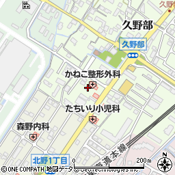 滋賀県野洲市久野部192-3周辺の地図
