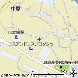 岡山県真庭市中原588周辺の地図