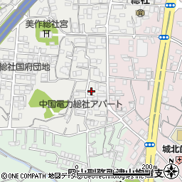 岡山県津山市総社5周辺の地図