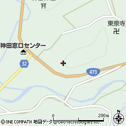 愛知県北設楽郡設楽町神田中山周辺の地図