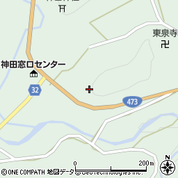 愛知県設楽町（北設楽郡）神田（中山）周辺の地図