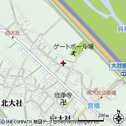 三重県員弁郡東員町南大社1467周辺の地図