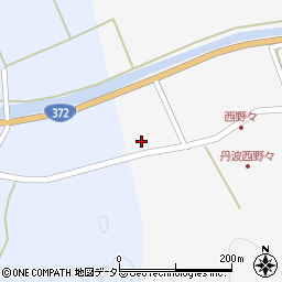 兵庫県丹波篠山市西野々22周辺の地図
