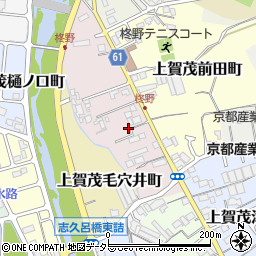 京都府京都市北区上賀茂北ノ原町周辺の地図