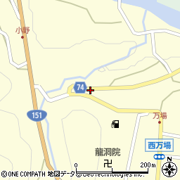 愛知県東栄町（北設楽郡）本郷（西山）周辺の地図