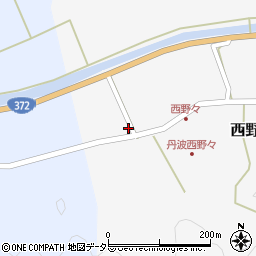 兵庫県丹波篠山市西野々106周辺の地図