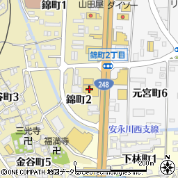 トヨタモビリティ東名古屋錦町店周辺の地図