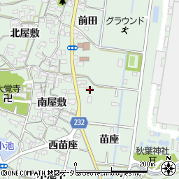 愛知県みよし市打越町苗座5周辺の地図