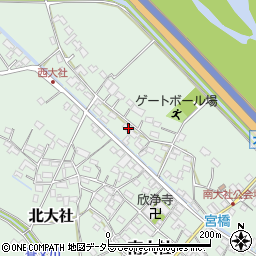 三重県員弁郡東員町南大社1459周辺の地図