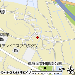 岡山県真庭市中原592周辺の地図