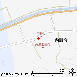 兵庫県丹波篠山市西野々141周辺の地図