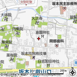 滋賀県大津市坂本6丁目3周辺の地図