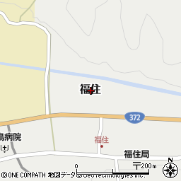 兵庫県丹波篠山市福住周辺の地図