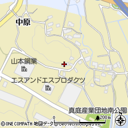 岡山県真庭市中原673周辺の地図