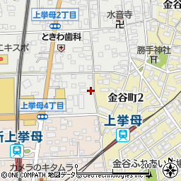 愛知県豊田市上挙母4丁目38周辺の地図