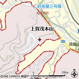 京都府京都市北区上賀茂本山3-4周辺の地図
