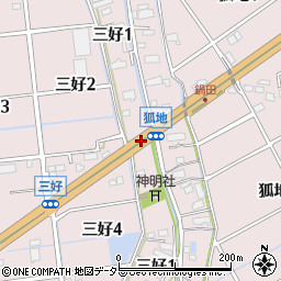 愛知県弥富市三好町三ノ割周辺の地図