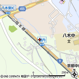 京都府南丹市八木町八木（大狩代）周辺の地図