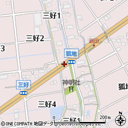 愛知県弥富市三好町（三ノ割）周辺の地図