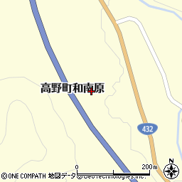 広島県庄原市高野町和南原周辺の地図