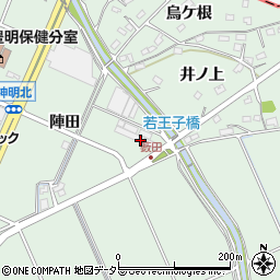 愛知県豊明市沓掛町陣田周辺の地図