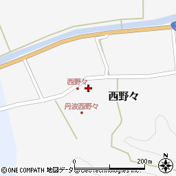兵庫県丹波篠山市西野々246周辺の地図