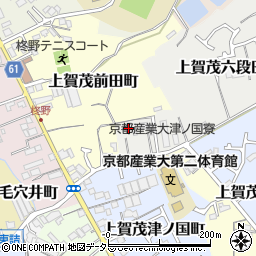 京都府京都市北区上賀茂六段田町52周辺の地図