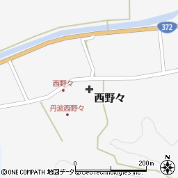 兵庫県丹波篠山市西野々288周辺の地図