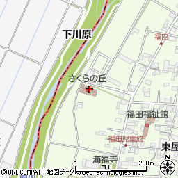 愛知県みよし市福田町清水45周辺の地図