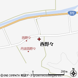 兵庫県丹波篠山市西野々291周辺の地図
