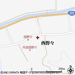 兵庫県丹波篠山市西野々286周辺の地図