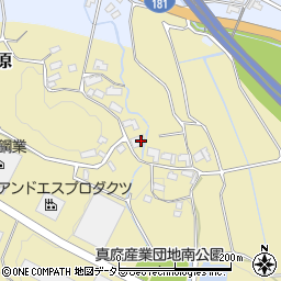 岡山県真庭市中原593周辺の地図