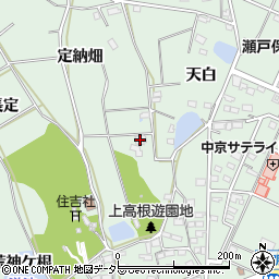 愛知県豊明市沓掛町定納畑周辺の地図