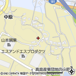 岡山県真庭市中原669周辺の地図
