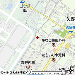 滋賀県野洲市久野部205周辺の地図