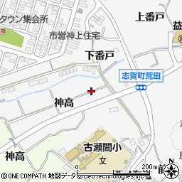 愛知県豊田市志賀町周辺の地図
