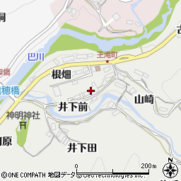 愛知県豊田市王滝町（井下前）周辺の地図